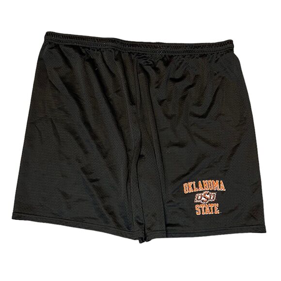 Vintage Soffe Oklahoma State Mens 2XL Black Basketball Shorts Graphic Print OSU - Picture 2 of 5